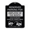 Signmission Reserved Parking for Employee of the Month Unauthorized Vehicles Towed Away, A-DES-BS-1824-23111 A-DES-BS-1824-23111 - alternate 1